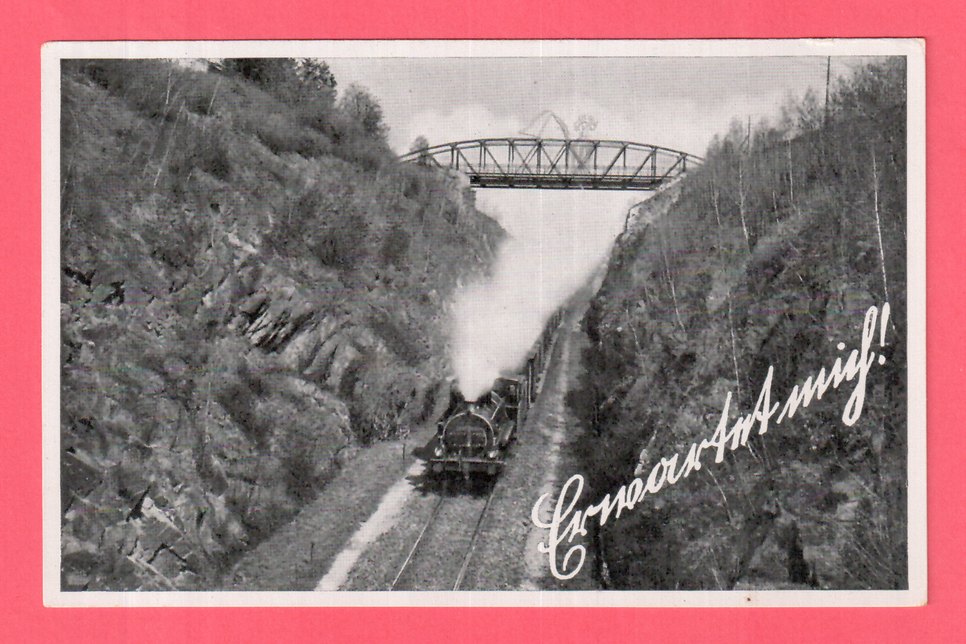 Die erste Postkarte der Teufelsbrücke von Sammler Günther Klebes.