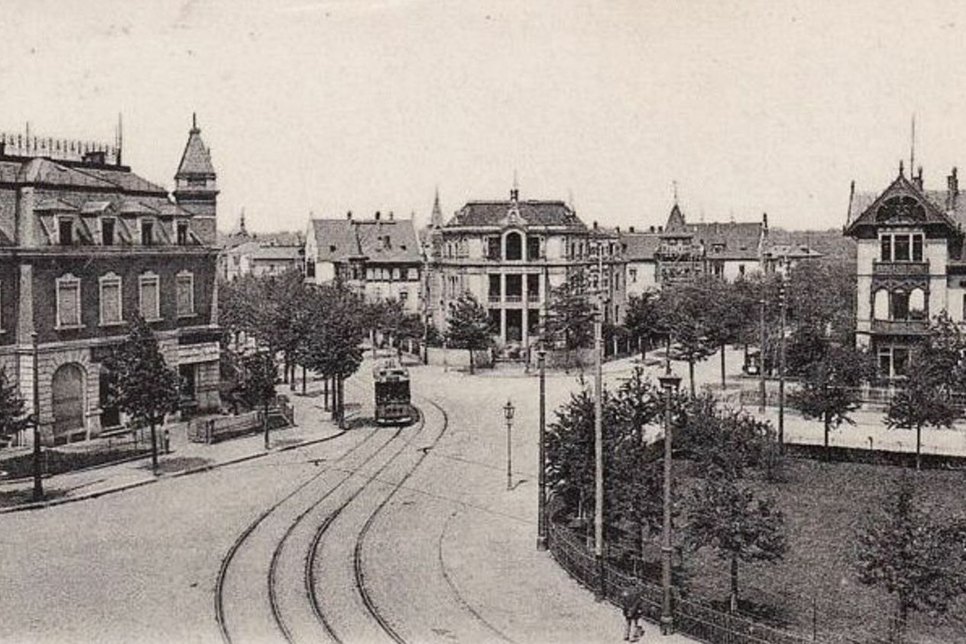Bahn am Wasaplatz - 1905 / Fotos: Dresdner Verkehrsbetriebe AG