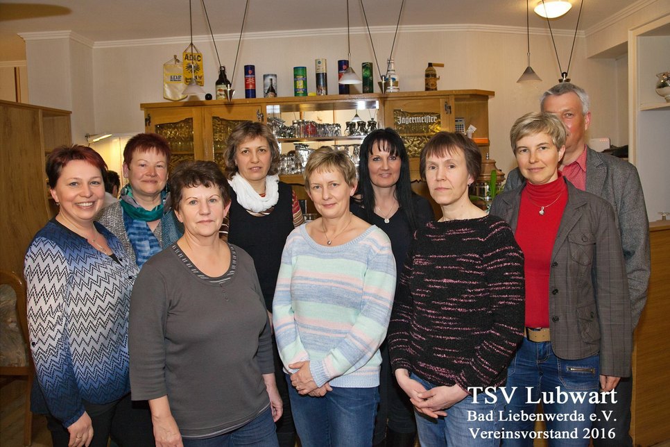 Der Vorstand des TSV Lubwart Bad Liebenwerda.