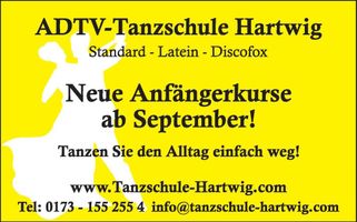 Tanzschule Hartwig - Neue Kurse ab Sept.