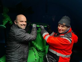 Am 24. November wurde nach sechsjähriger Bauzeit die Abwasserhauptdruckleitung der Stadtentwässerung Lübben feierlich eingeweiht. | Foto: Stadt Lübben