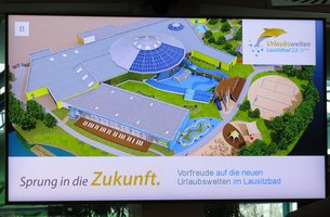 Mit der geplanten Modernisierung will das Lausitzbad den "Sprung in die Zukunft" wagen. | Foto: Silke Richter