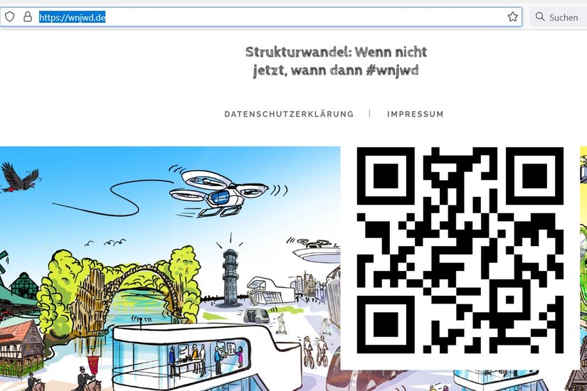 Auf der eigens eingerichteten Website wnjwd.de kann man einen Interview-Termin vereinbaren und Ideen einreichen. Screenshot: wnjwd.de