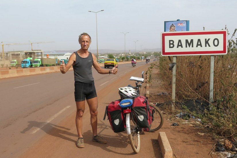 Stefan Frotzscher (65) in Bamako (Mali). Foto: privat