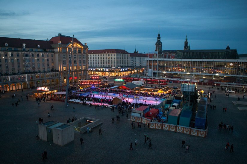 Das Winterzauber-Areal auf dem Altmarkt. Foto: PR/Rene Schön