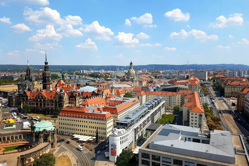 Dresden - fotografiert aus dem City Skyliner.