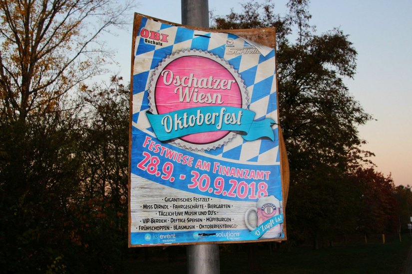 Das Oktoberfest nun auch schon wieder anderthalb Monate her - gefunden am gleichen Ort... Fotos: Farrar