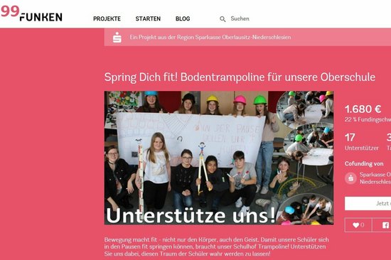 Zu finden ist die Crowdfunding-Kampagne unter www.99funken.de/spring-dich-fit.