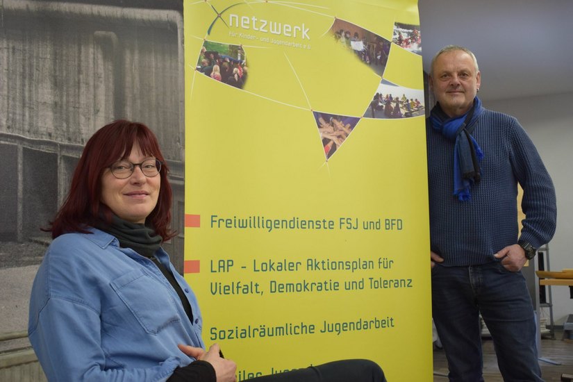 Birgit Pietrobelli und Andreas Mikus vom Netzwerk freuen sich auf viele Teilnehmer Foto: spa