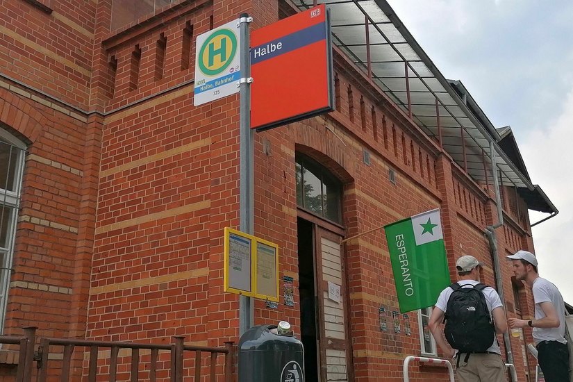Der Esperanto-Bahnhof in Halbe. Foto: FF