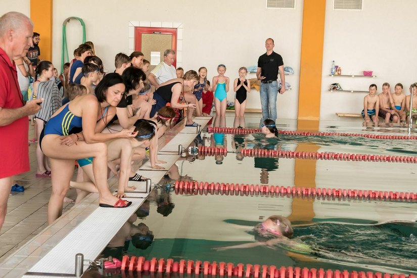 Schwimmwettkampf im Mai 2016. Foto: Spreewelten GmbH