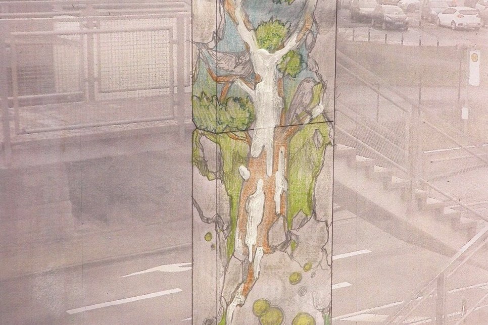 Die Siegeridee zeigt den „Porzallanbaum“ von Frank Schäfer und den Künstler bei anderen Projekten. Fotos: Archiv/ Grafik: Stadt