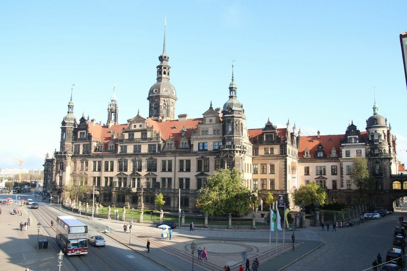 Residenzschloss Dresden mit Neuem und Historischem Grünen Gewölbe. Foto: Schramm