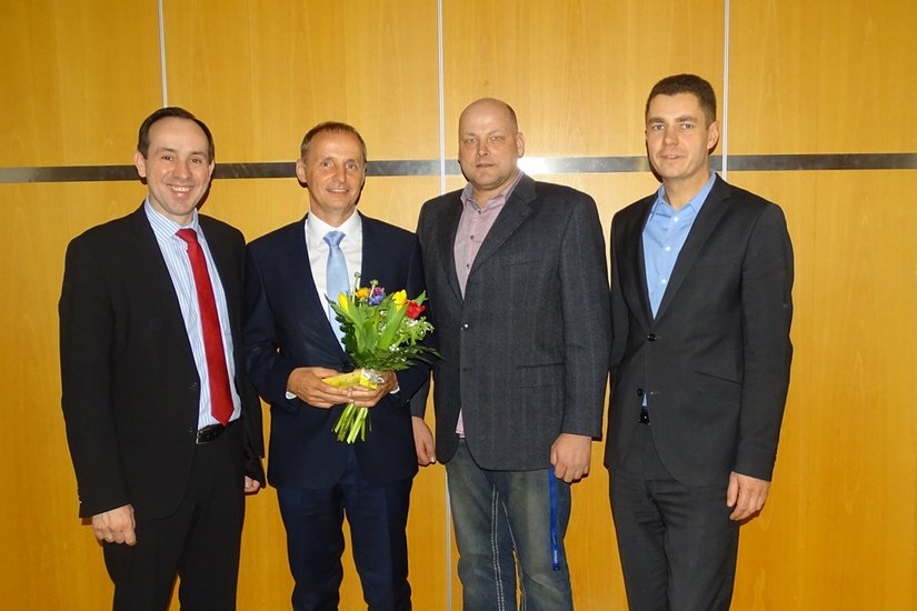 Ingo Senftleben CDU-landesvorsitzender, Paul Köhne, Rüdiger Krause, Raik Nowka v.l. Foto: CDU
