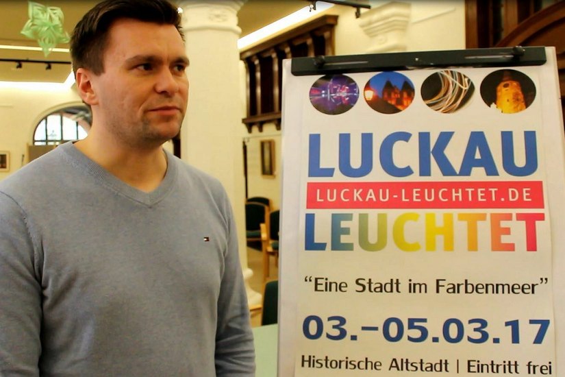 Tino Wolff, Projektleitung „Luckau Leuchtet“. Foto: sts