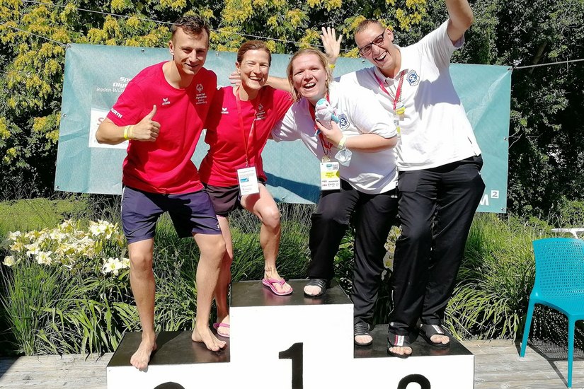 Riesaer Schwimmer räumten viele Medaillen bei den Special Olympics Landessommerspielen Baden-Württemberg in der Partnerstadt Mannheim ab. Glückwunsch!