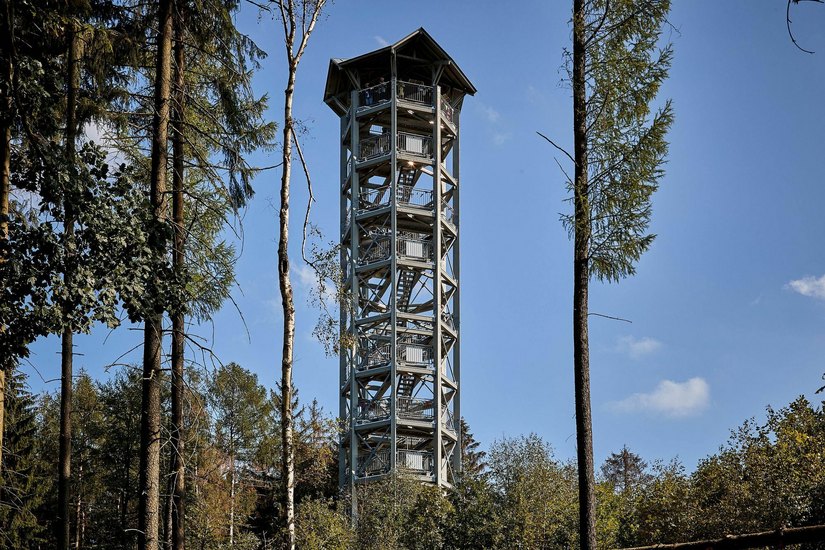 Der Weifbergturm in Hinterhermsdorf. Fotos: M. Förster