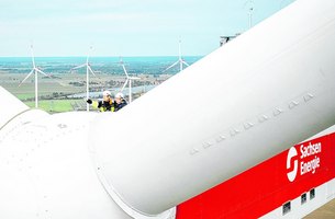 Windenergieanlagen in seinem Bestand hat der Kommunalversorger SachsenEnergie auf Zeithainer bzw. Glaubitzer Flur errichtet und in Betrieb genommen. | Foto: SachsenEnergie