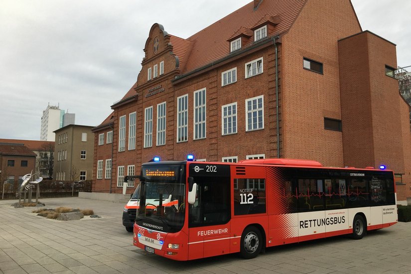 Der Rettungsbus ist ab sofort in Cottbus im Einsatz. Foto: Stadt Cottbus