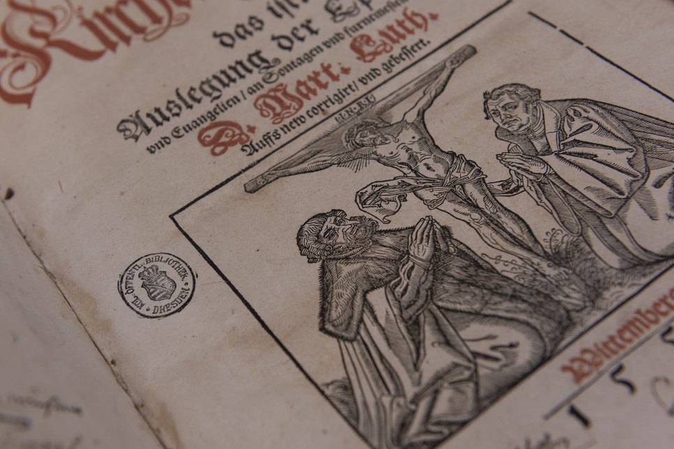 Titelblatt eines Druckes mit Stempem der Königlichen Öffentlichen Bibliothek Foto: SLUB Dresden