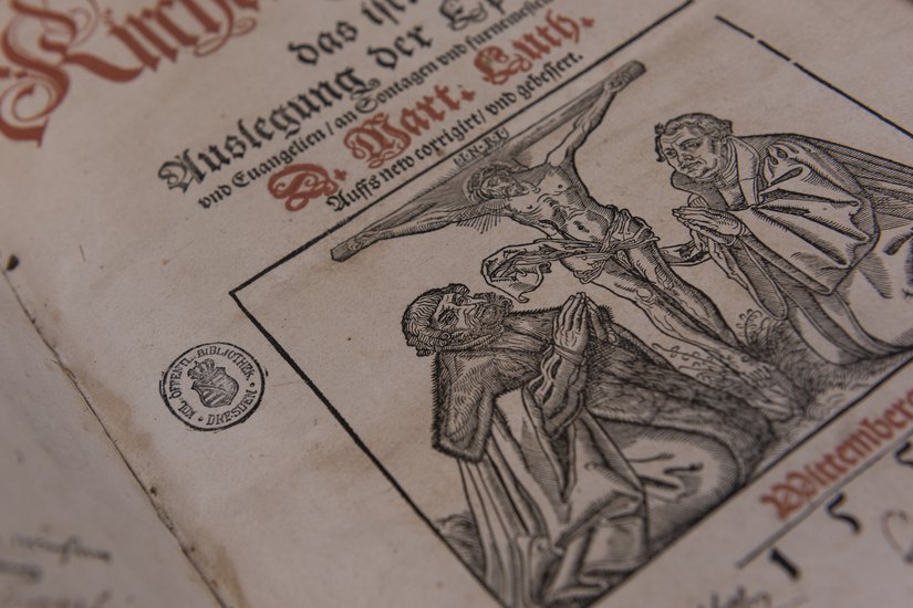 Titelblatt eines Druckes mit Stempem der Königlichen Öffentlichen Bibliothek Foto: SLUB Dresden