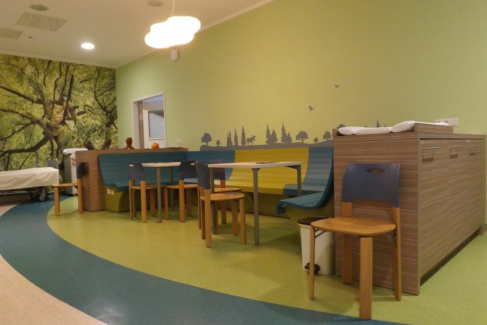 Die Kinderklinik war 2017 von Haus 2 des Krankenhauses ins Haus 1 gezogen und dort neu eröffnet worden. Foto: Managementgesellschaft Gesundheitszentrum des Landkreises Görlitz