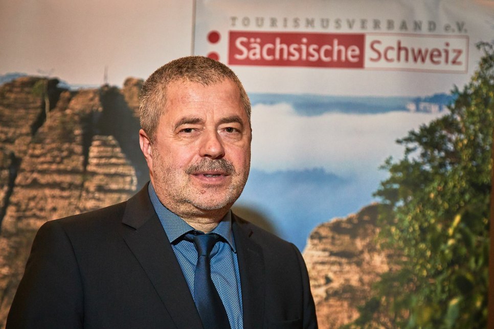 Michael Geisler (59) leitet nun die Geschicke des Tourismusverbandes Sächsische Schweiz. Foto: Marko Förster