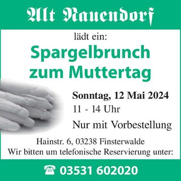 Alt Nauendorf Spargelbrunch