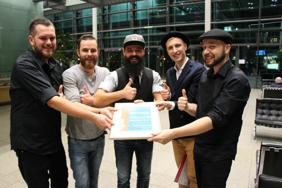 Sieger von „Klick den Star“ – dem „MDR um 4“-Bandcontest für Nachwuchsbands sei „The Mean Machines“ aus Weißwasser. Foto: MDR