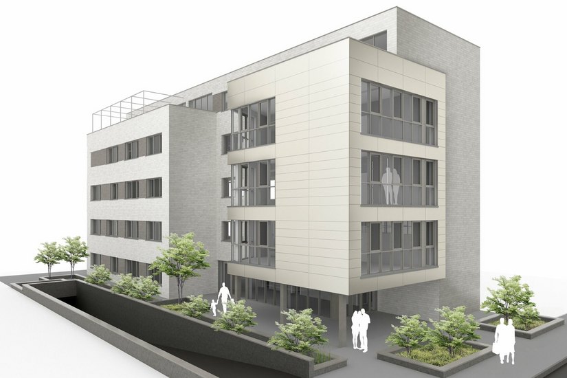 Visualisierung Fassadenvorschlag Haus Fiduz.