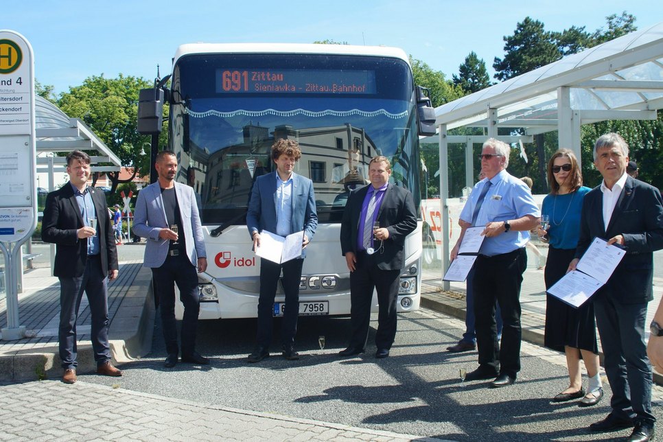 Offiziell eingeweiht wurden die Linien am 30. Juli in Zittau, Probefahrt inklusive. Foto: T. Keil