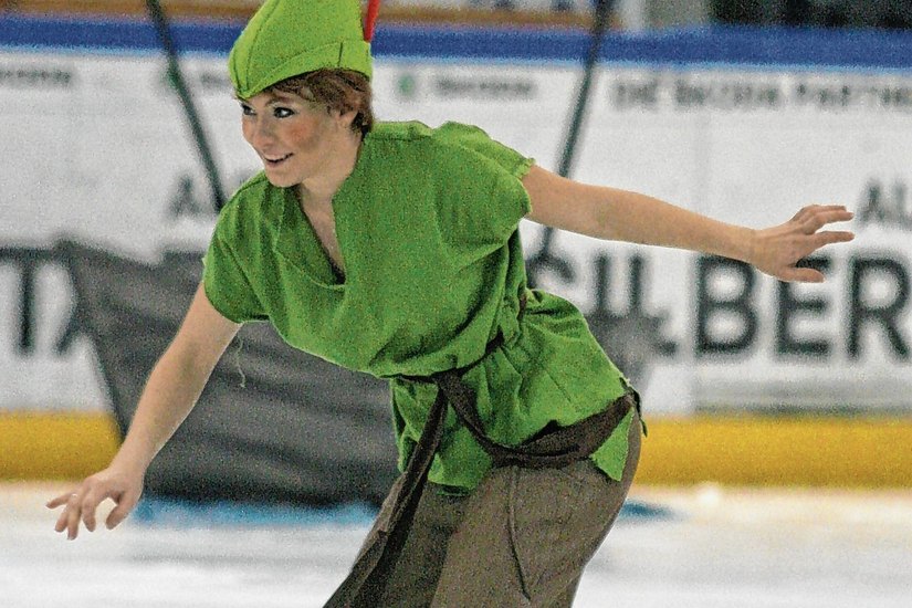 Henriette Gräßler wird in der Rolle des Peter Pan laufen. Foto: Dresdner Eislauf Club