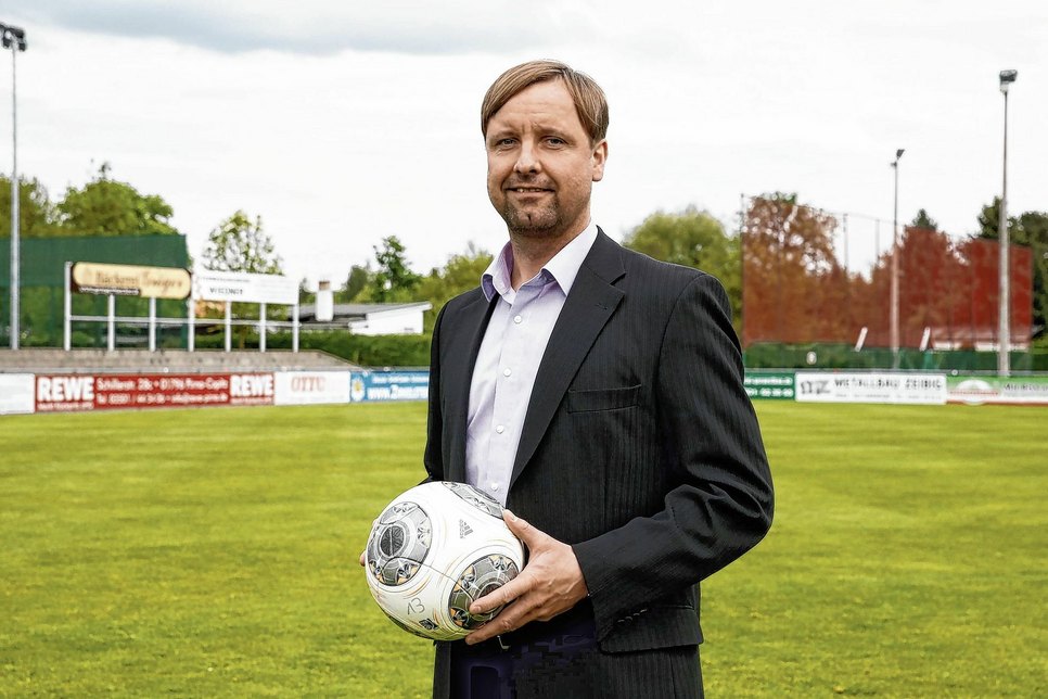 Stefan Bohne ist erster Vorsitzender des VfL Pirna-Copitz.                                                              Foto: M.Förster