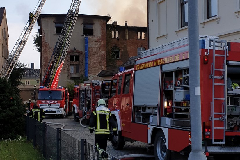 Die Feuerwehr war mit 60 Kameraden im Einsatz. Foto: Stadtverwaltung Zittau
