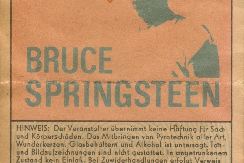 Eintrittskarte für das Springsteen-Konzert am 19. Juli 1988. Foto: privat