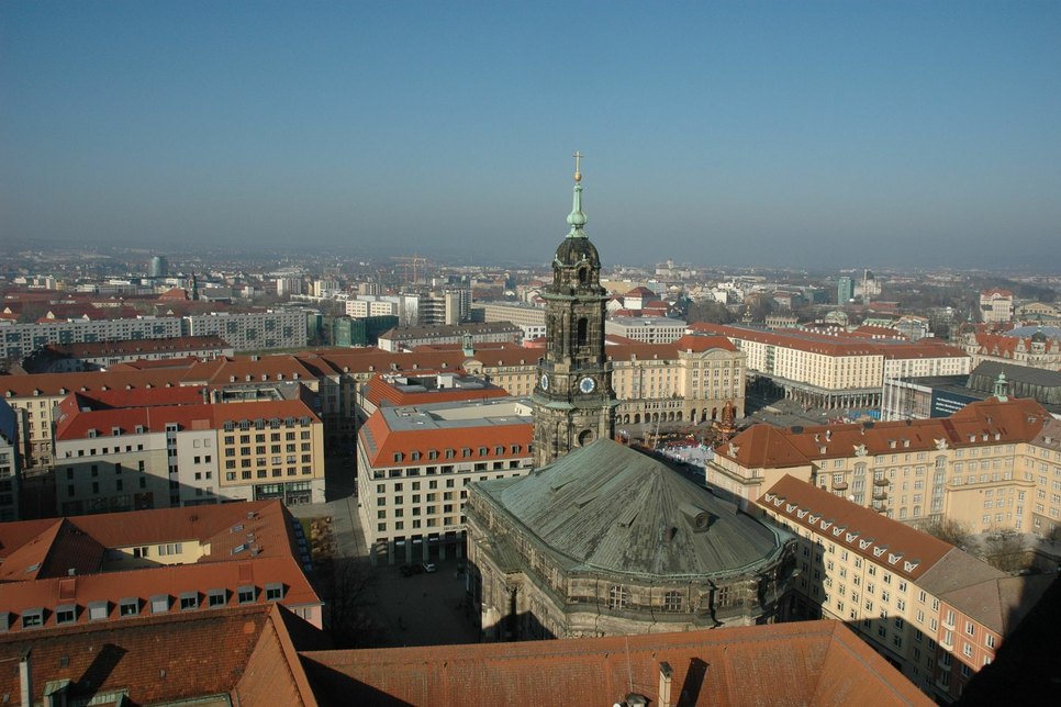 Blick auf die Kreuzkirche in Dresden. Foto: Archiv/Robert Pohl