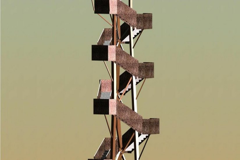 So könnte der neue Rodigtturm schon bald aussehen.   Foto/ Grafik/Architekten