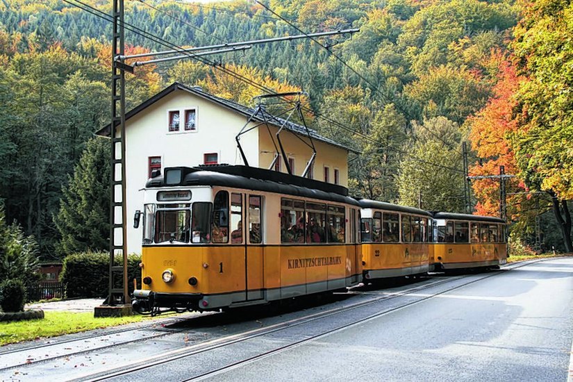 Die Kirnitzschtalbahn fuhr am 27. Mai vor 120 Jahren das erste Mal.            Foto: Archiv