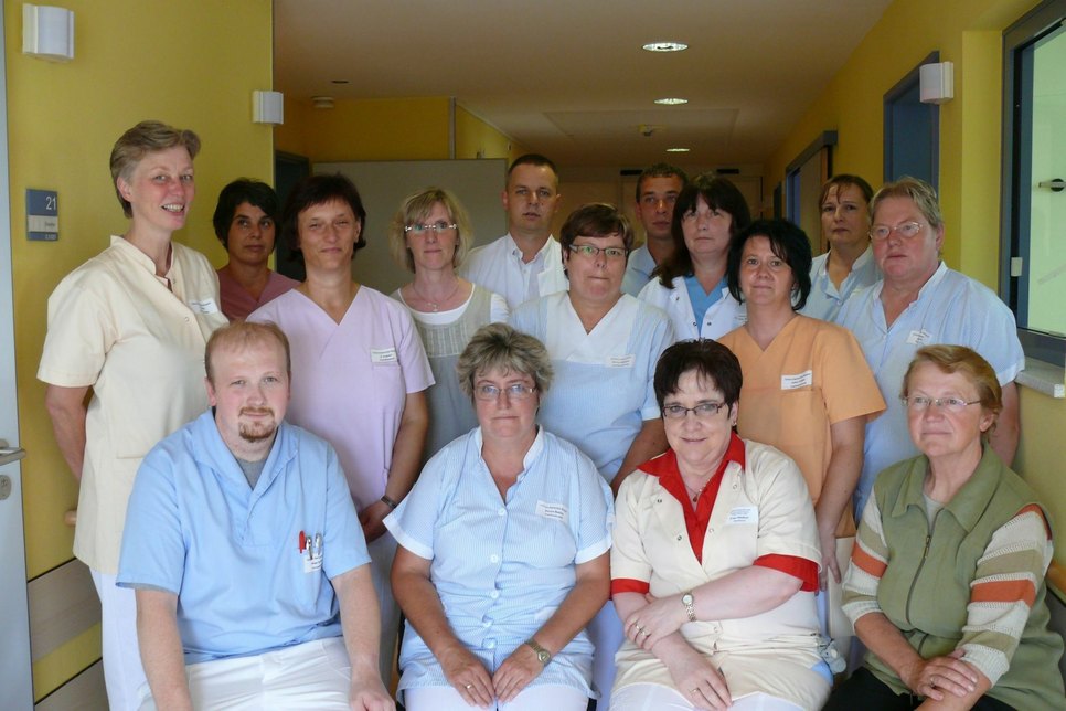 Wir betreuen die Patienten - Das Team der Palliativstation. Foto: kob