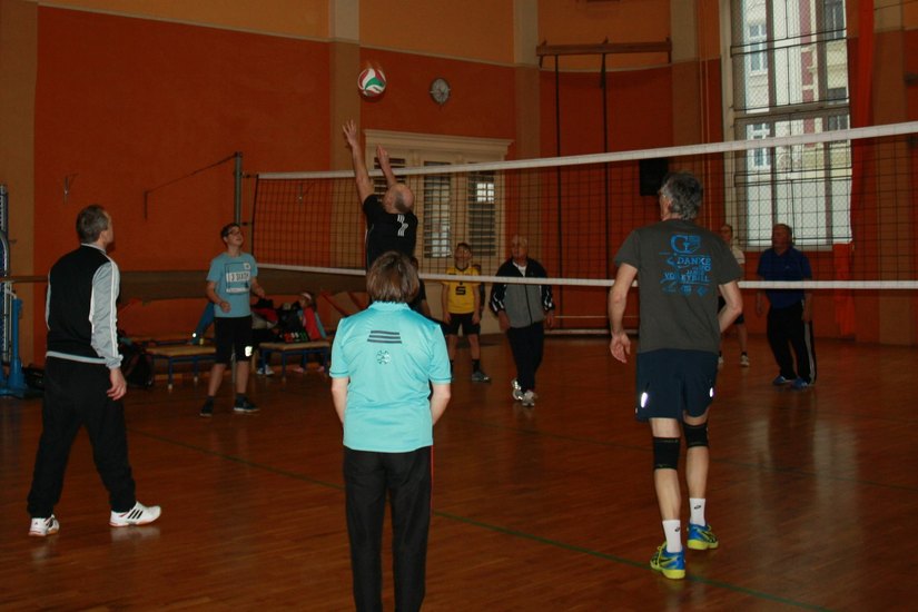 Zum Tag der offenen Tür beim GTV stand auch ein Volleyballspiel auf dem Programm. Foto: Verein