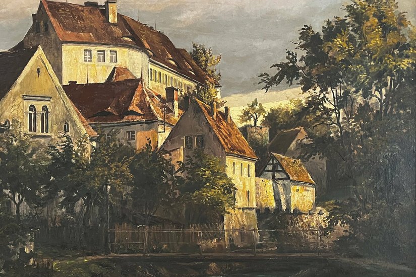 Die Bilder des Kunstmalers Herbert Hommola sind in einer von drei Sonderausstellungen im Schloss Klippenstein zu sehen.
 Foto: PR Repro Schloss Klippenstein