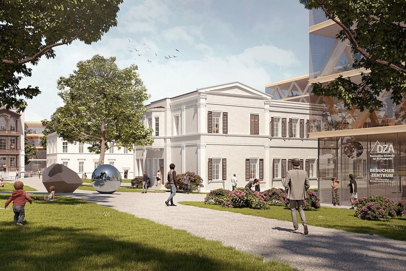 So könnte der zukünftige DZA-Campus in Görlitz auf dem Kahlbaum-Areal aussehen.
