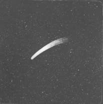Der Halleysche Komet, beobachtet 1910. Foto: unbekannter Fotograf, Deutsche Fotothek