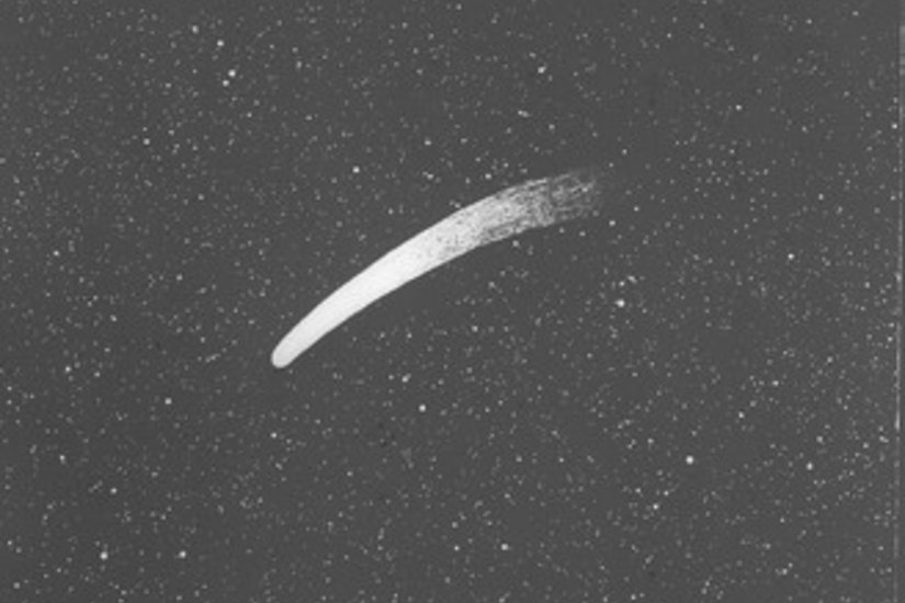 Der Halleysche Komet, beobachtet 1910. Foto: unbekannter Fotograf, Deutsche Fotothek
