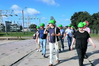 Polnische Selbstständige beziehungsweise Ausbildungsverantwortliche aus der Baubranche während