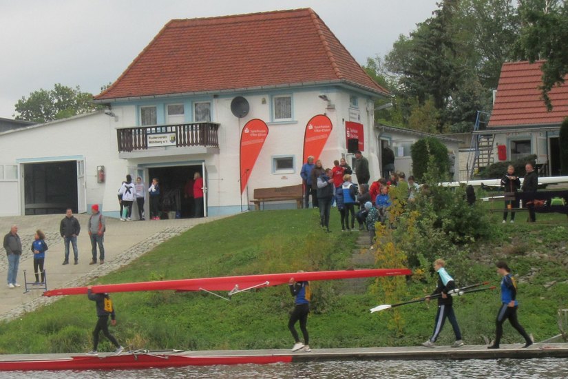 Das Bootshaus des Rudervereins Mühlberg. Hier werden immer montags, ab 16 Uhr, Kinder und Jugendliche zu Schnupperkursen eingeladen.