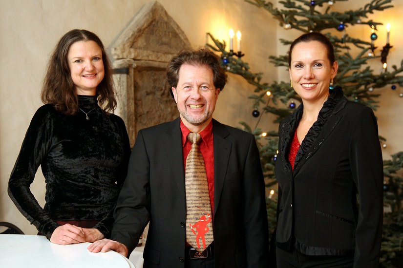 Katharina Spaniel, Christian Garbosnik und Annegret Reißmann (v.l.) laden zum Konzert ein.