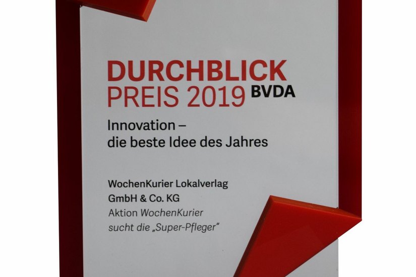 Der Durchblick-Preis 2019 in der Kategorie »Innovation – die beste Idee des Jahres«.