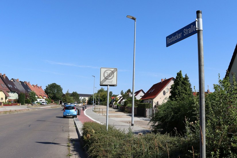Soll überarbeitet werden: Die Rostocker Straße in Senftenberg.