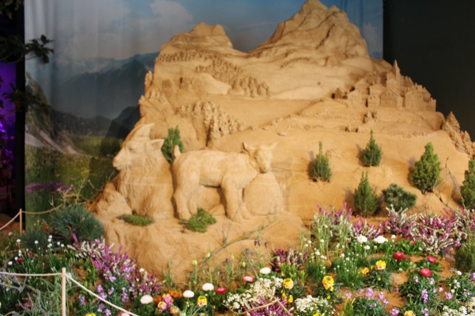 Oskarshausens »Blütenwunder« ist geprägt von einzigartigen Sandskulpturen.